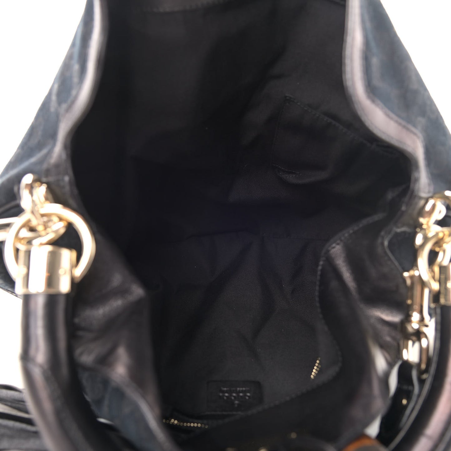 Monogram Medium Indy Top Handle Hobo Black