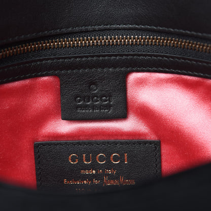 Gucci Velvet Matelasse Dragon Embroidered Medium GG Marmont Shoulder Bag Black 7 of 13