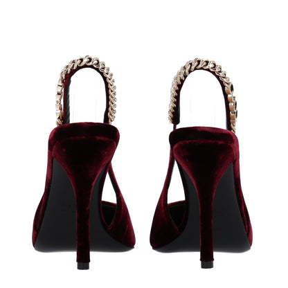 Gucci Velvet Crystal Nappa Charlotte Slingback Pumps 36.5 New Vineyard 6 of 11