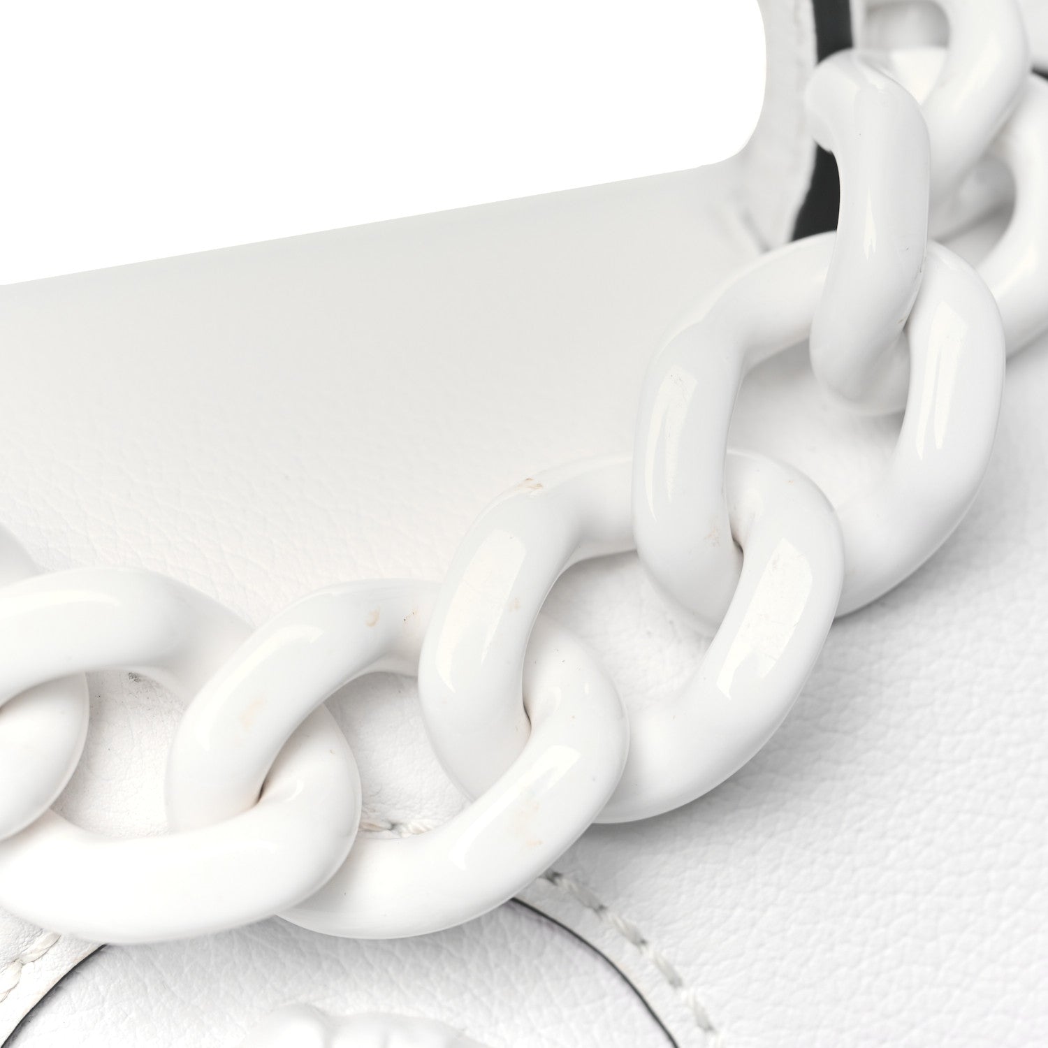 Versace Grained Calfskin Small La Medusa Top Handle Bag White 11 of 11