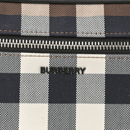 Burberry Cotton Calfskin Check Print Belt Bag Light Brown 7 of 10