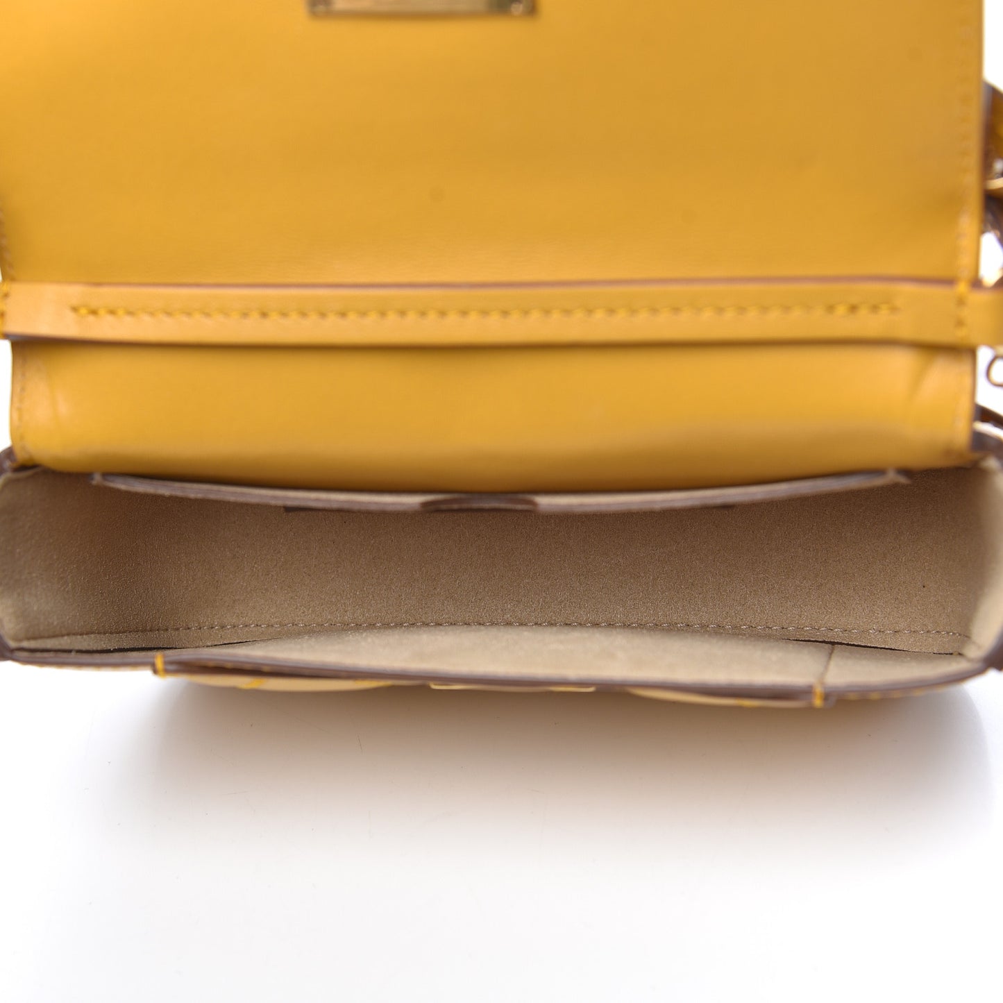 Goatskin Quilted GV3 Mini Pocket Convertible Bag Golden