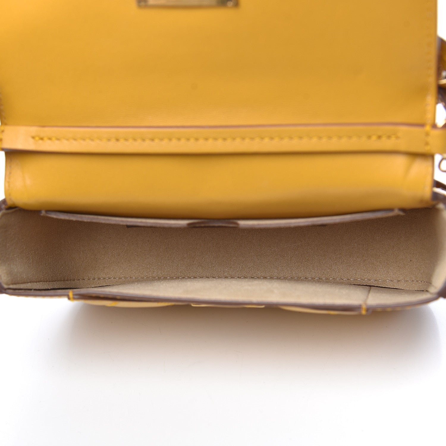 Givenchy Goatskin Quilted GV3 Mini Pocket Convertible Bag Golden 4 of 10