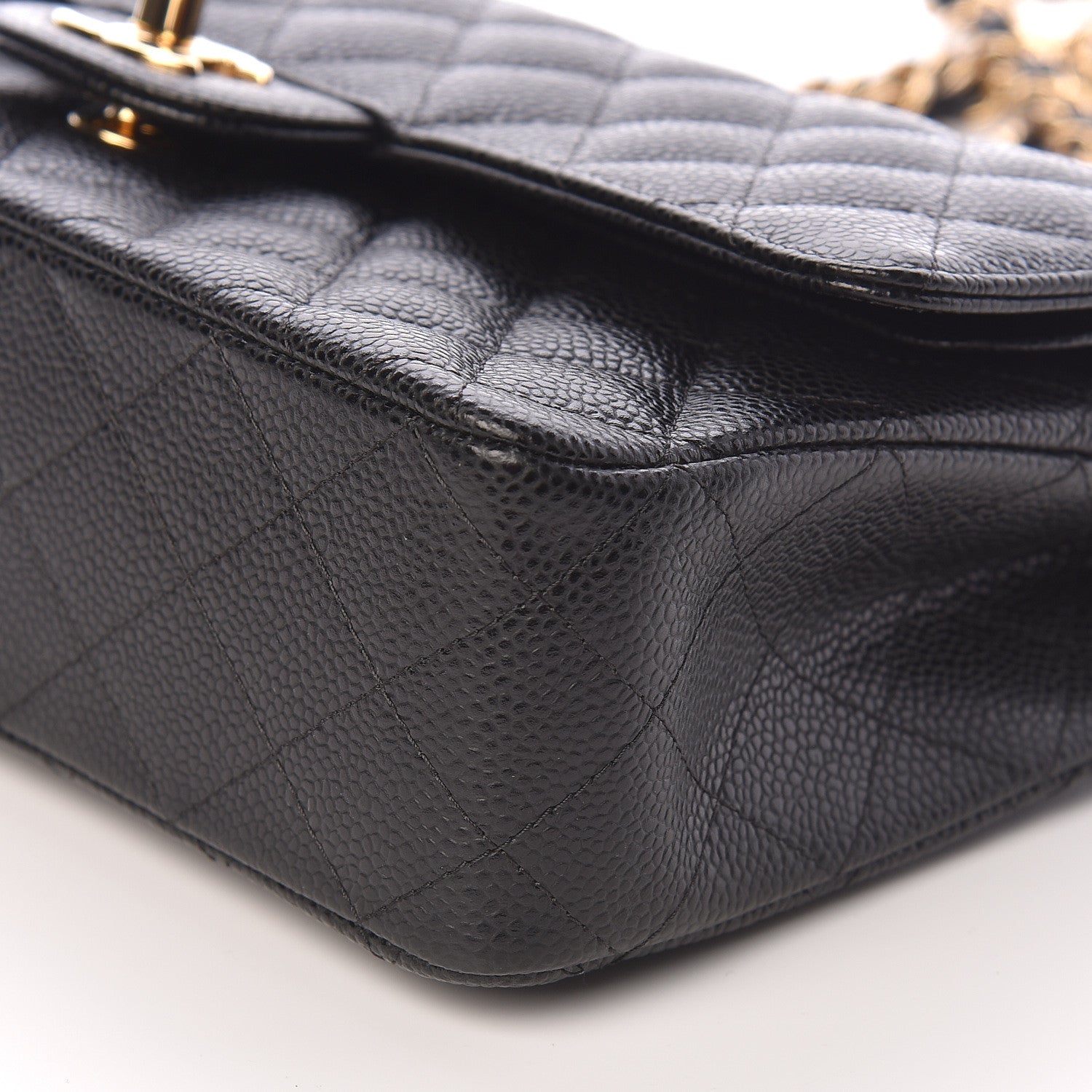 Chanel Caviar Quilted Medium Double Flap Black 10 of 12