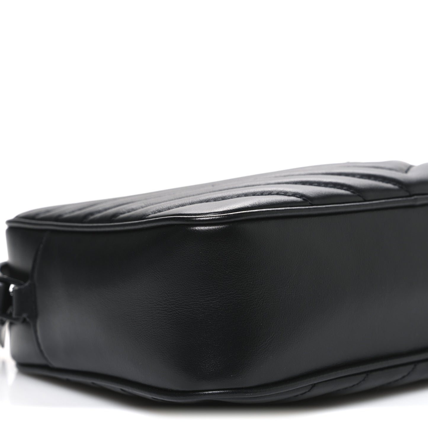 Calfskin Matelasse Monogram Monochrome Lou Camera Bag Black
