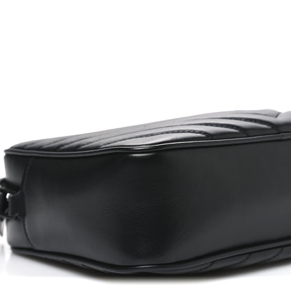 Saint Laurent Calfskin Matelasse Monogram Monochrome Lou Camera Bag Black 9 of 10