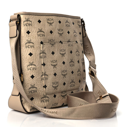 MCM Visetos Crossbody Messenger Beige 2 of 9