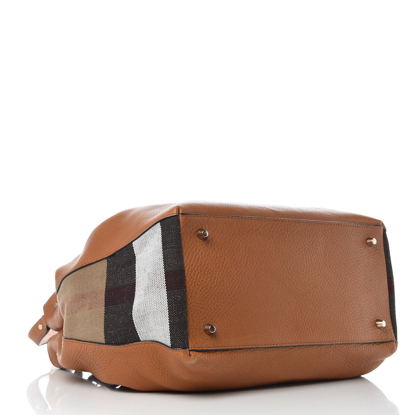 Brit Calfskin House Check Medium Maidstone Saddle Brown