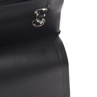 Chanel Striated Patent Quilted Jumbo Double Flap Black 12 of 16