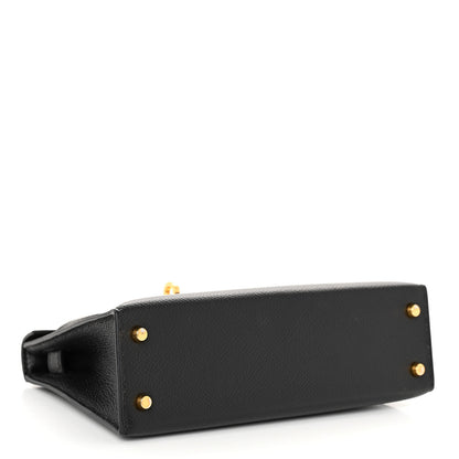 Hermes Epsom Mini Kelly Sellier 20 Black 4 of 11