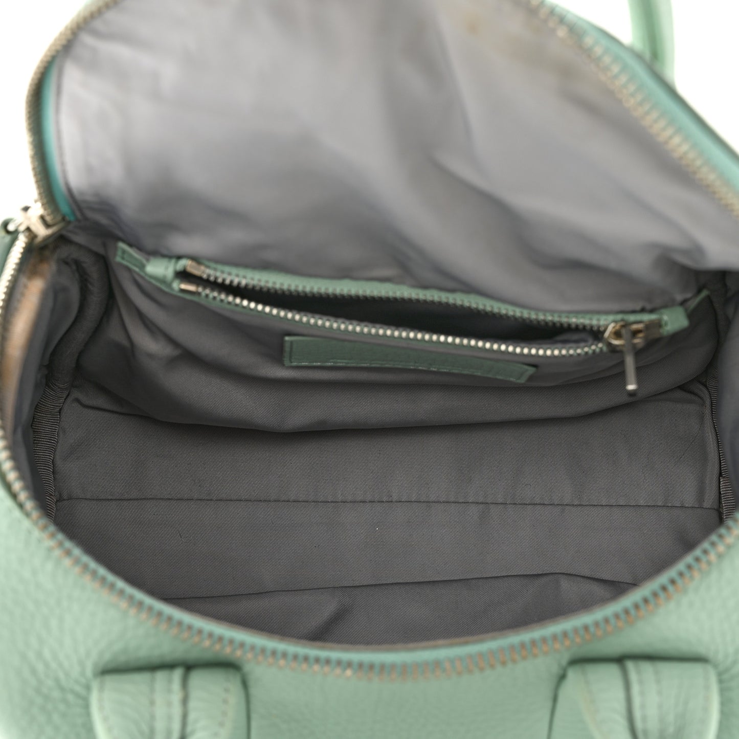 Pebbled Lambskin Mini Rockie Peppermint Silver Hardware