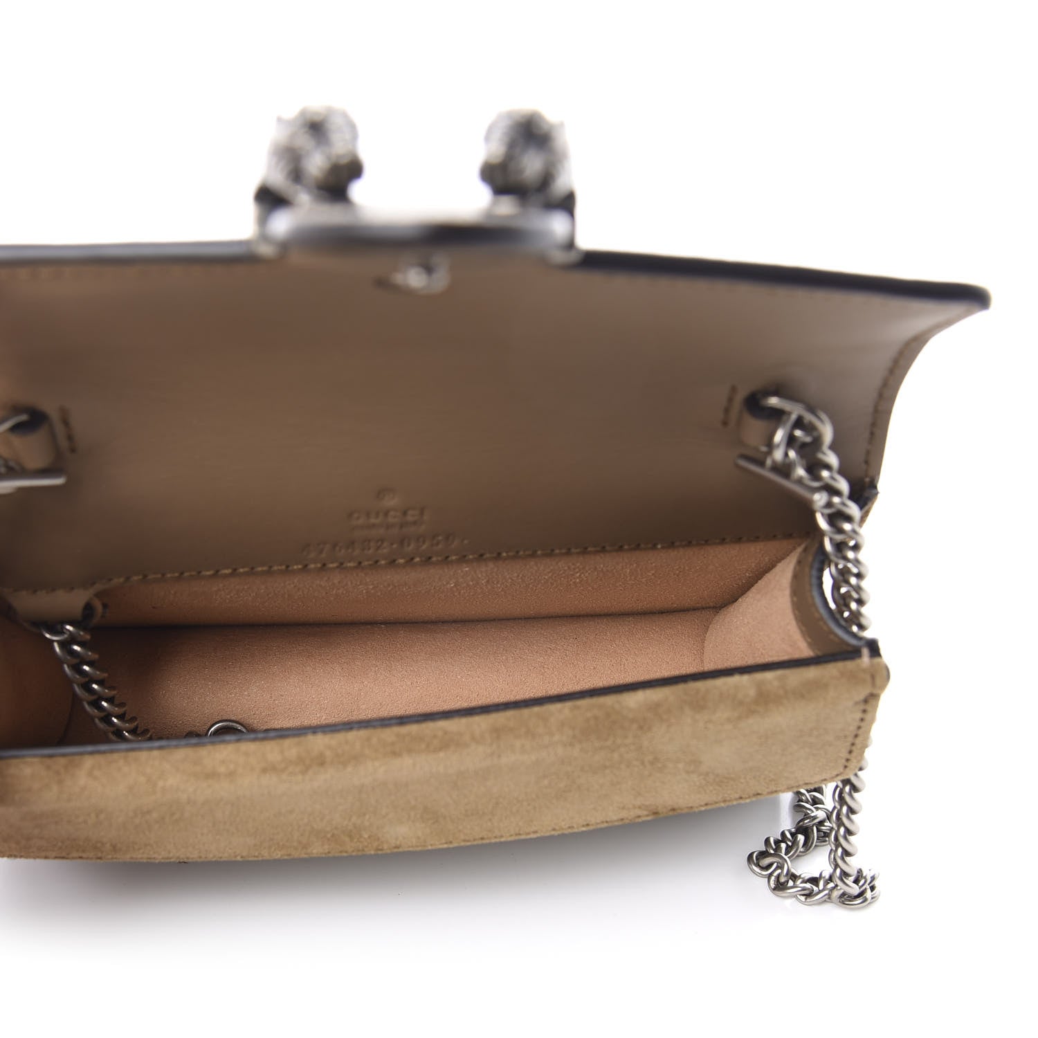 Gucci GG Supreme Monogram Super Mini Dionysus Shoulder Bag Taupe 5 of 12