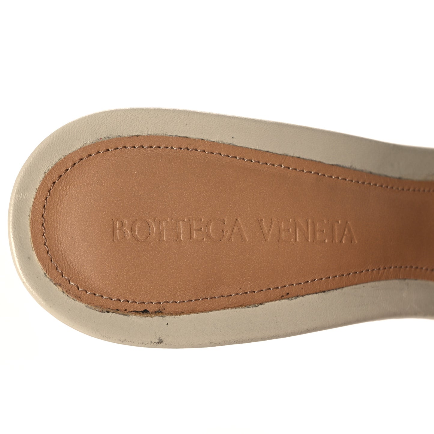 Shiny Nappa Intrecciato The Board Sandals 38 Wax