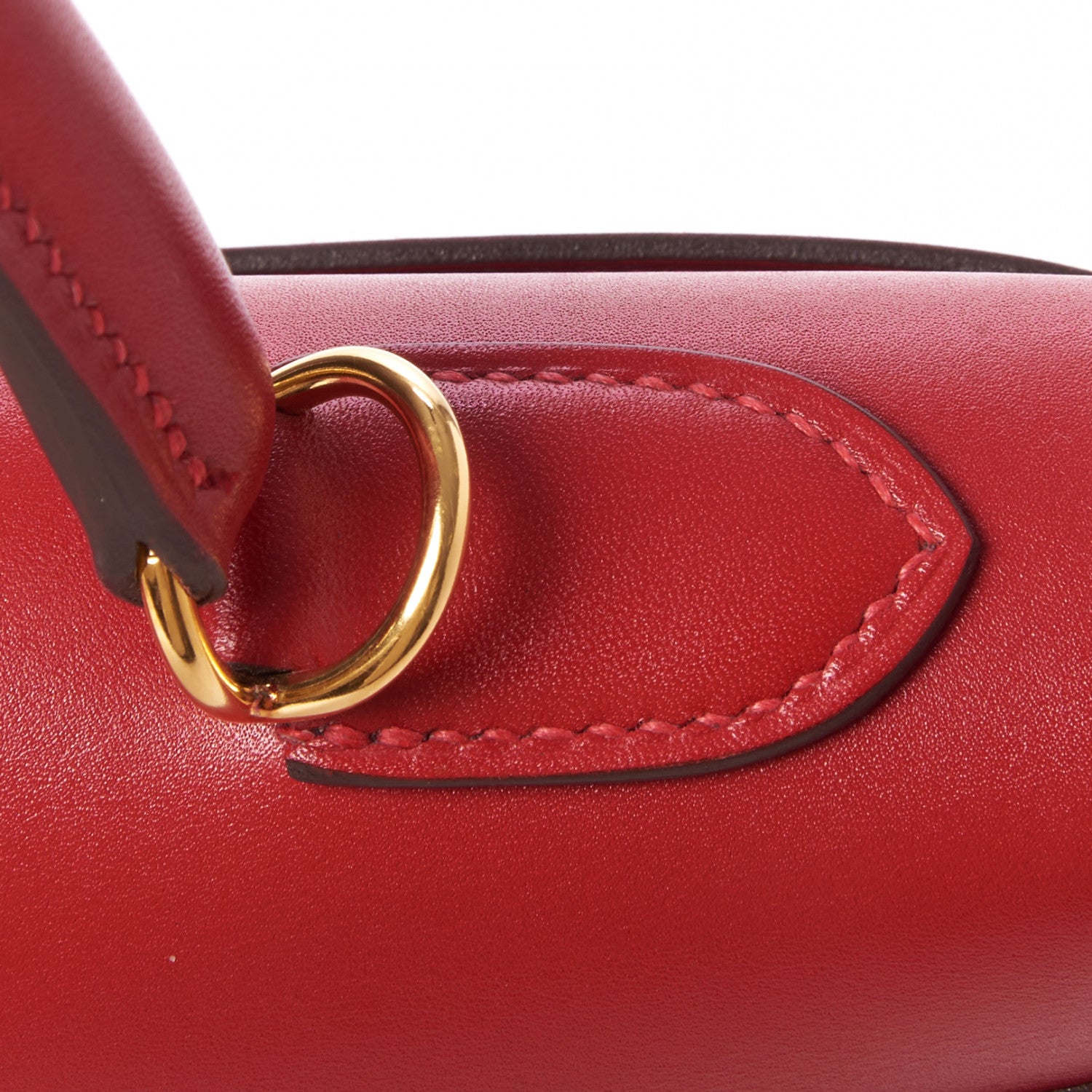 Hermes Tadelakt Kelly Sellier 35 Rouge Vif 10 of 31