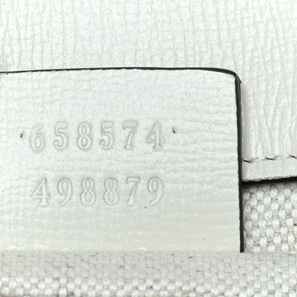Gucci GG Supreme Monogram Web Mini Horsebit 1955 Shoulder Bag Beige Mystic White 6 of 8