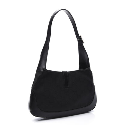 Gucci Monogram Small Jackie O Hobo Black 2 of 9
