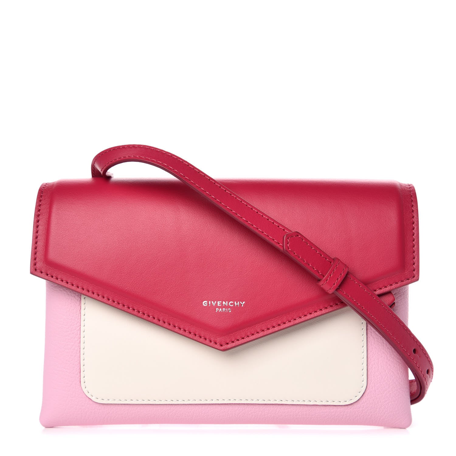 Givenchy Calfskin Duetto Crossbody Bag Bright Pink 1 of 9