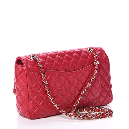 Chanel Lambskin Quilted Valentine Charms Medium Flap Red 2 of 9