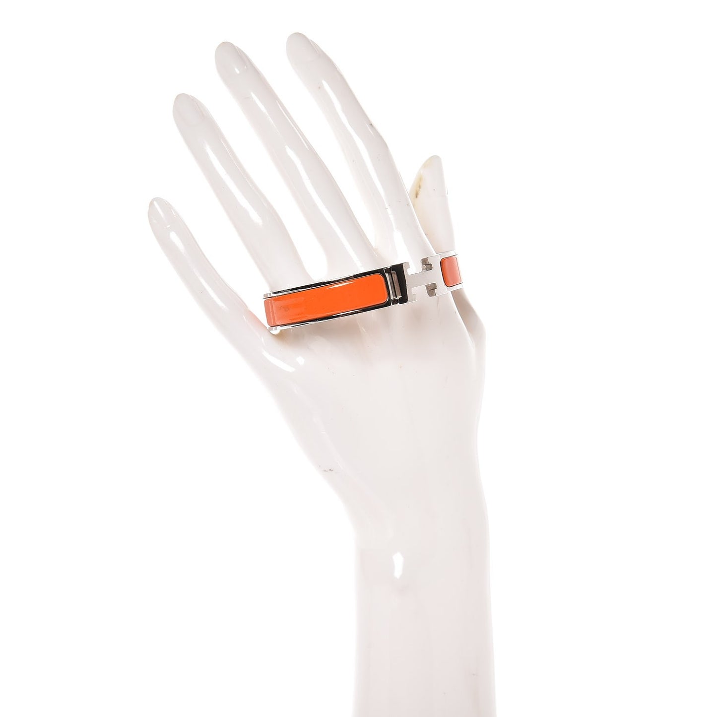 Enamel Narrow Clic Clac H Bracelet PM Orange