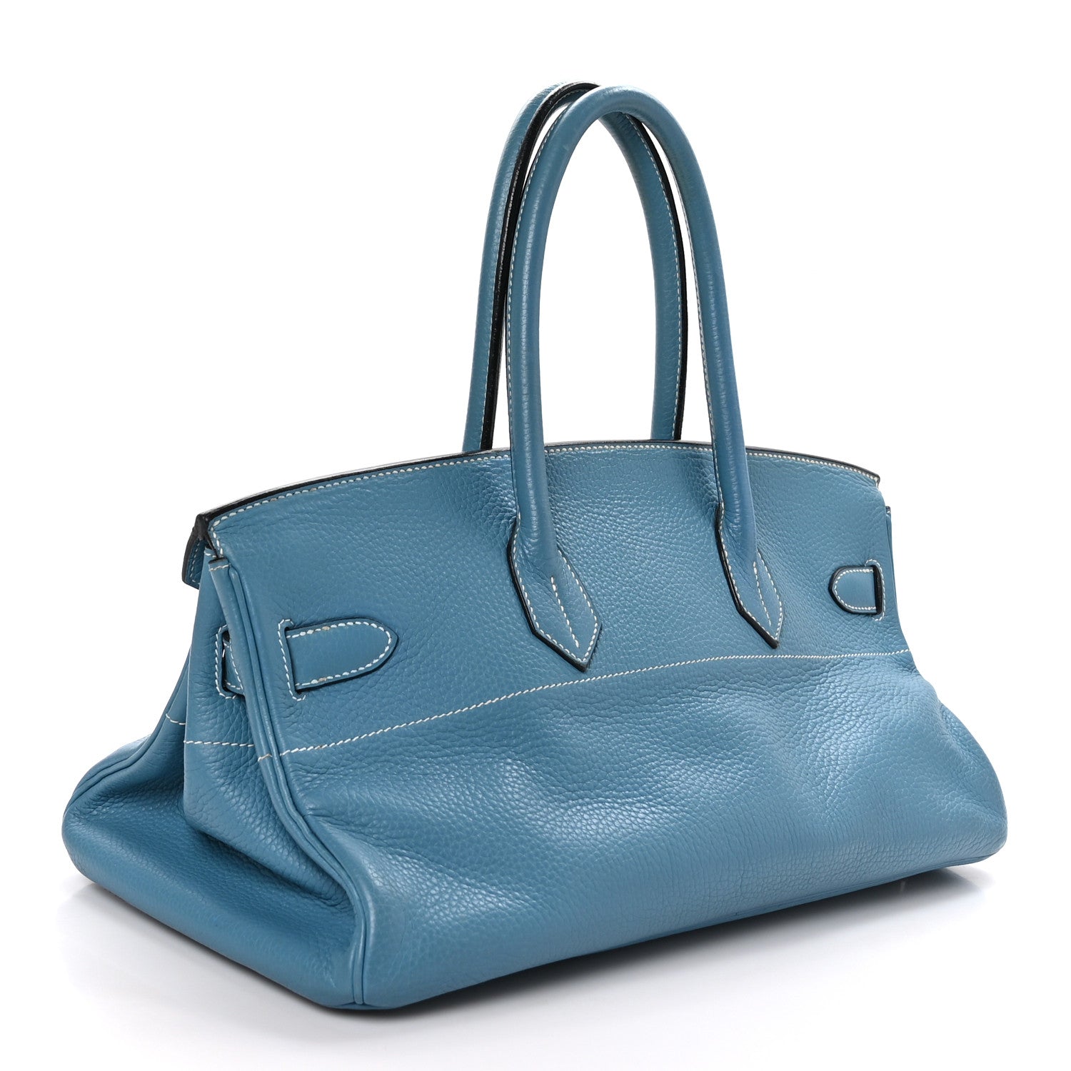 Hermes Taurillon Clemence JPG Birkin 42 Blue Jean 3 of 14