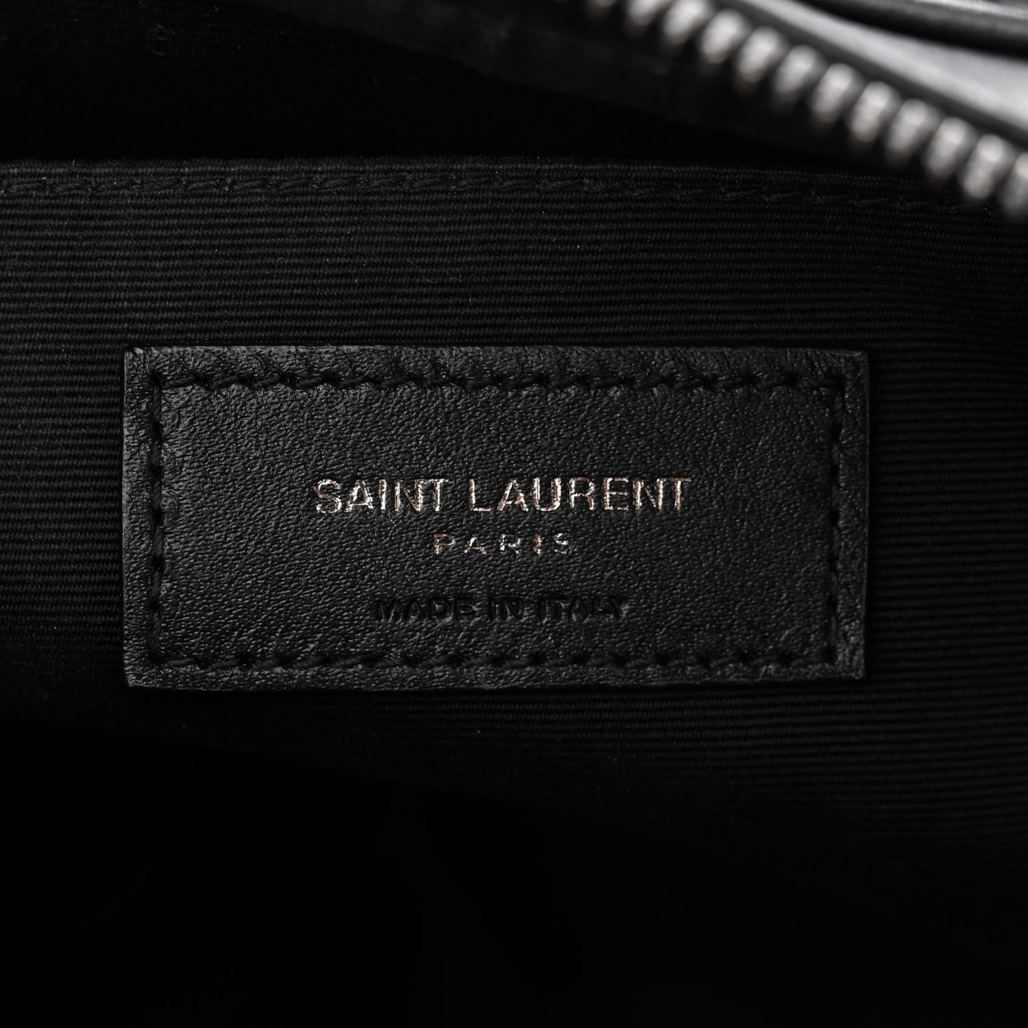 Saint Laurent Calfskin Matelasse Monogram Monochrome Lou Camera Bag Black 6 of 15
