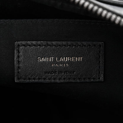 Saint Laurent Calfskin Matelasse Monogram Monochrome Lou Camera Bag Black 6 of 15