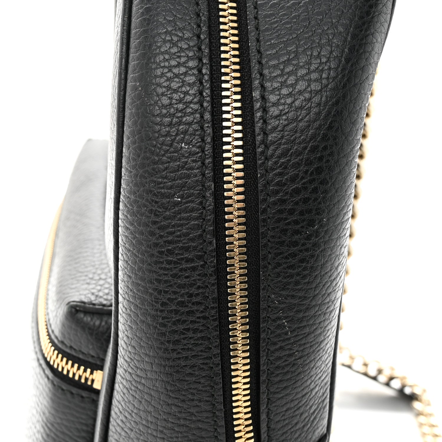 Gucci Pebbled Calfskin Soho Chain Backpack Black 13 of 17