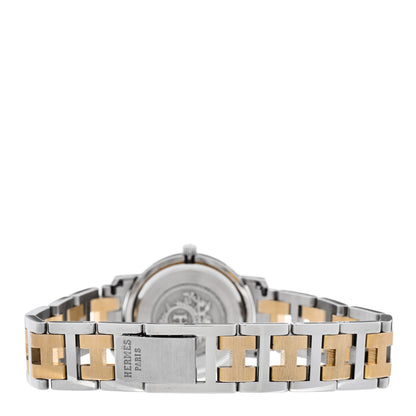 Hermes Stainless Steel 24mm Clipper Quartz Watch Gold 3 of 4