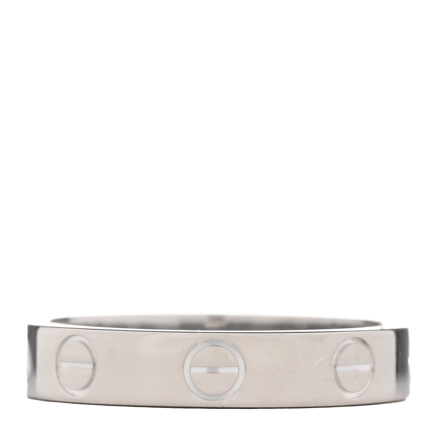 18K White Gold 3.5mm LOVE Wedding Band Ring 51 5.75