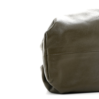 Bottega Veneta Smooth Butter Calf The Pouch Oversized Clutch Kaki Fondent 9 of 10
