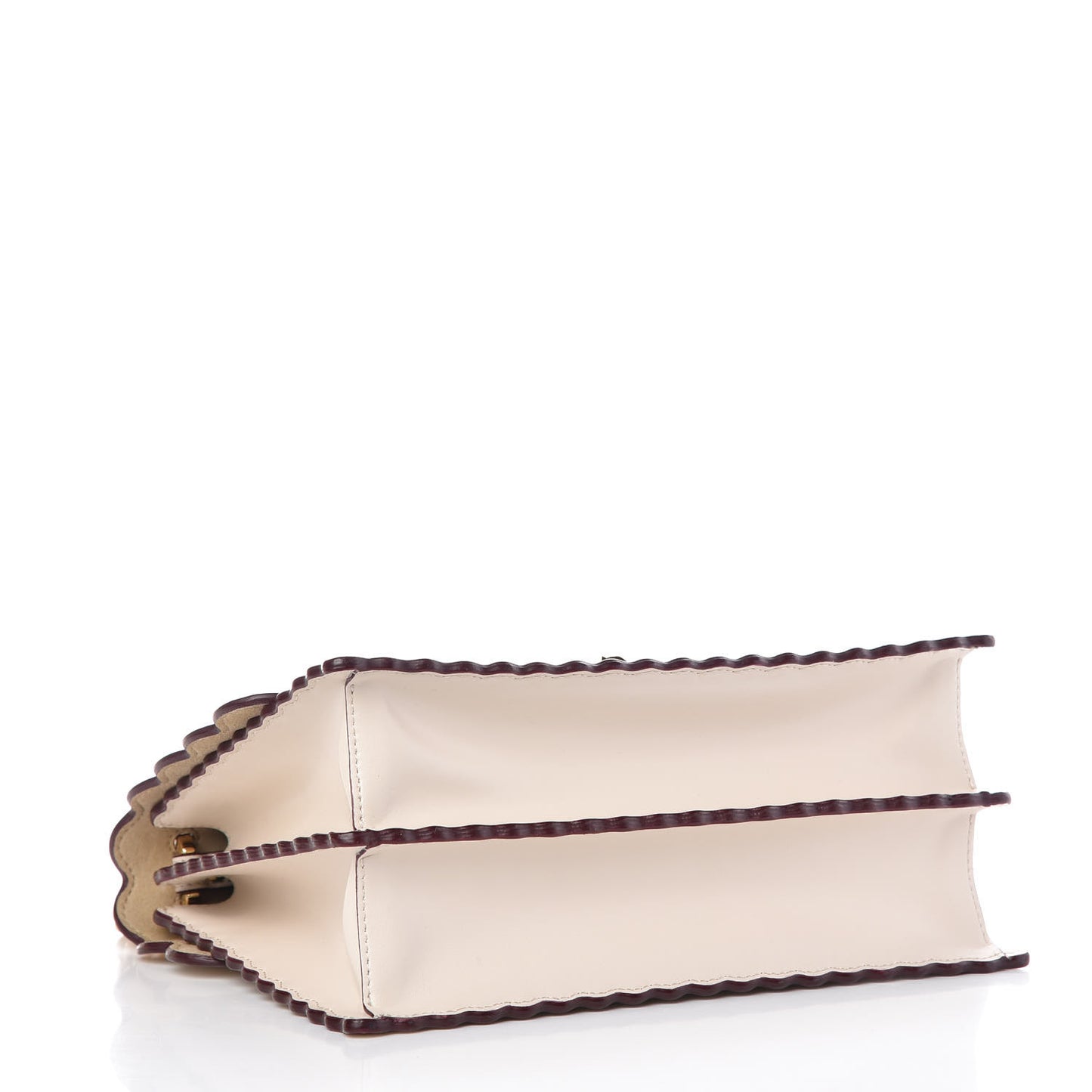 Vitello Liberty Scalloped Studded Kan I Shoulder Bag Camelia
