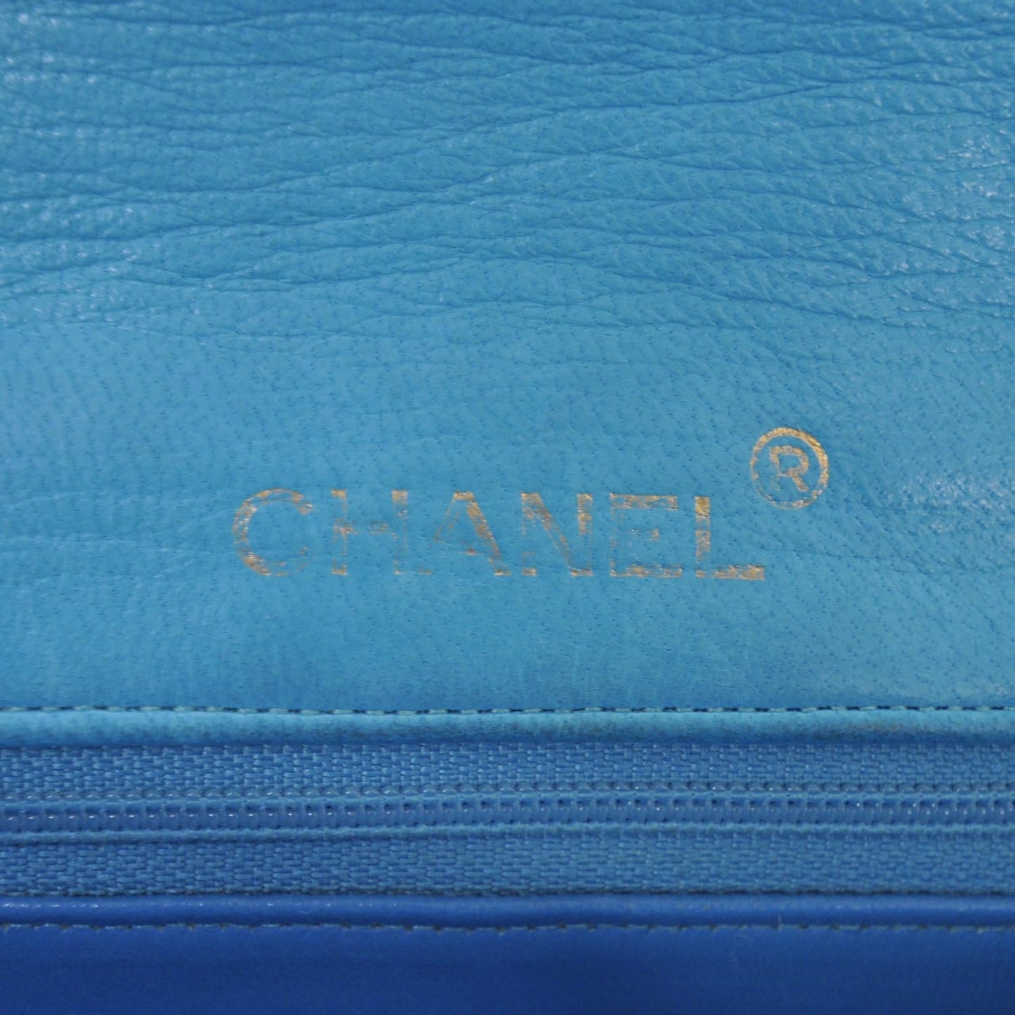 Lambskin Quilted Mini Flap Turquoise GHW