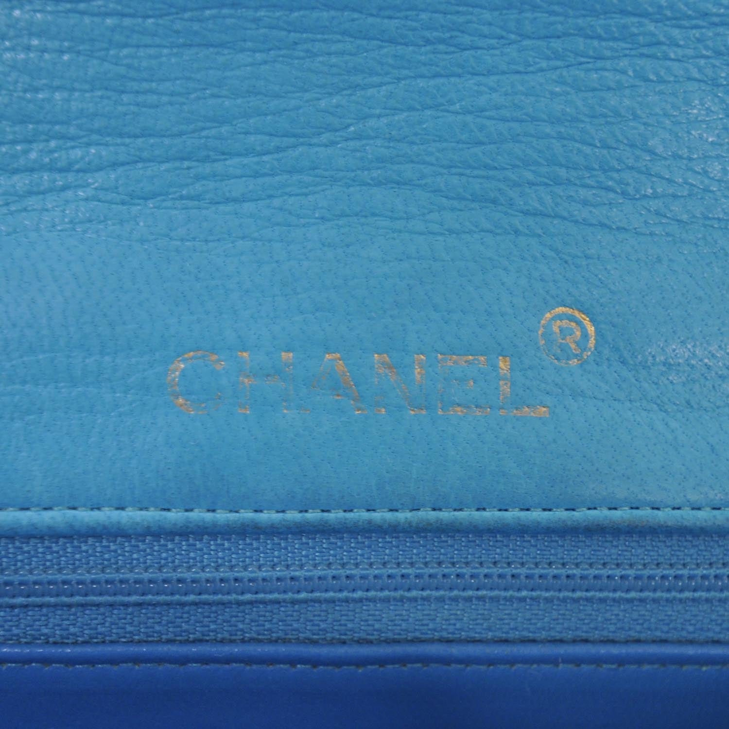 Chanel Lambskin Quilted Mini Flap Turquoise GHW 8 of 9
