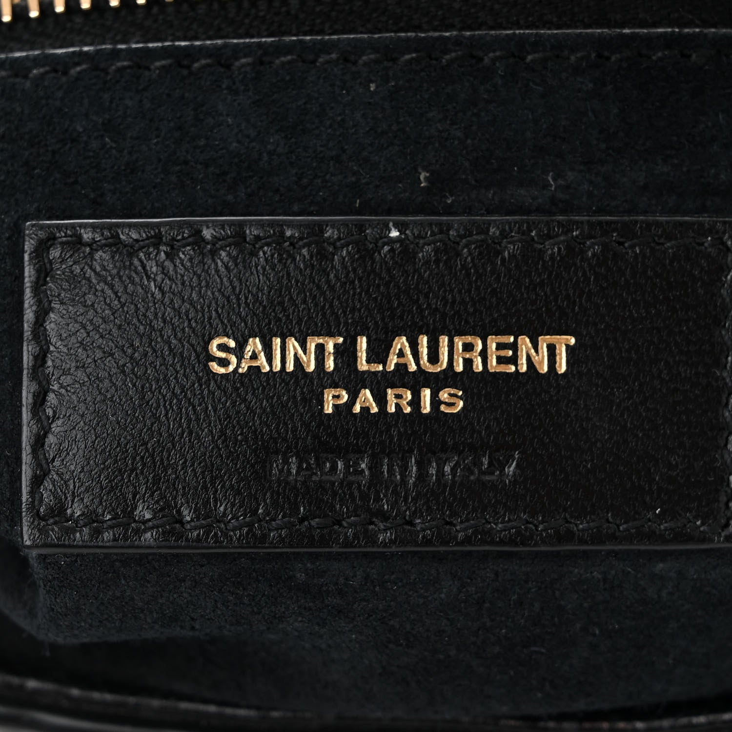 Saint Laurent Calfskin Crocodile Embossed LE 5 A 7 Hobo Black 6 of 10
