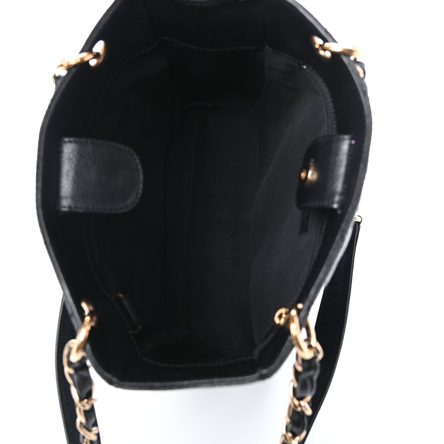 Chanel Caviar Quilted Petit Shopping Tote PST Black 5 of 10