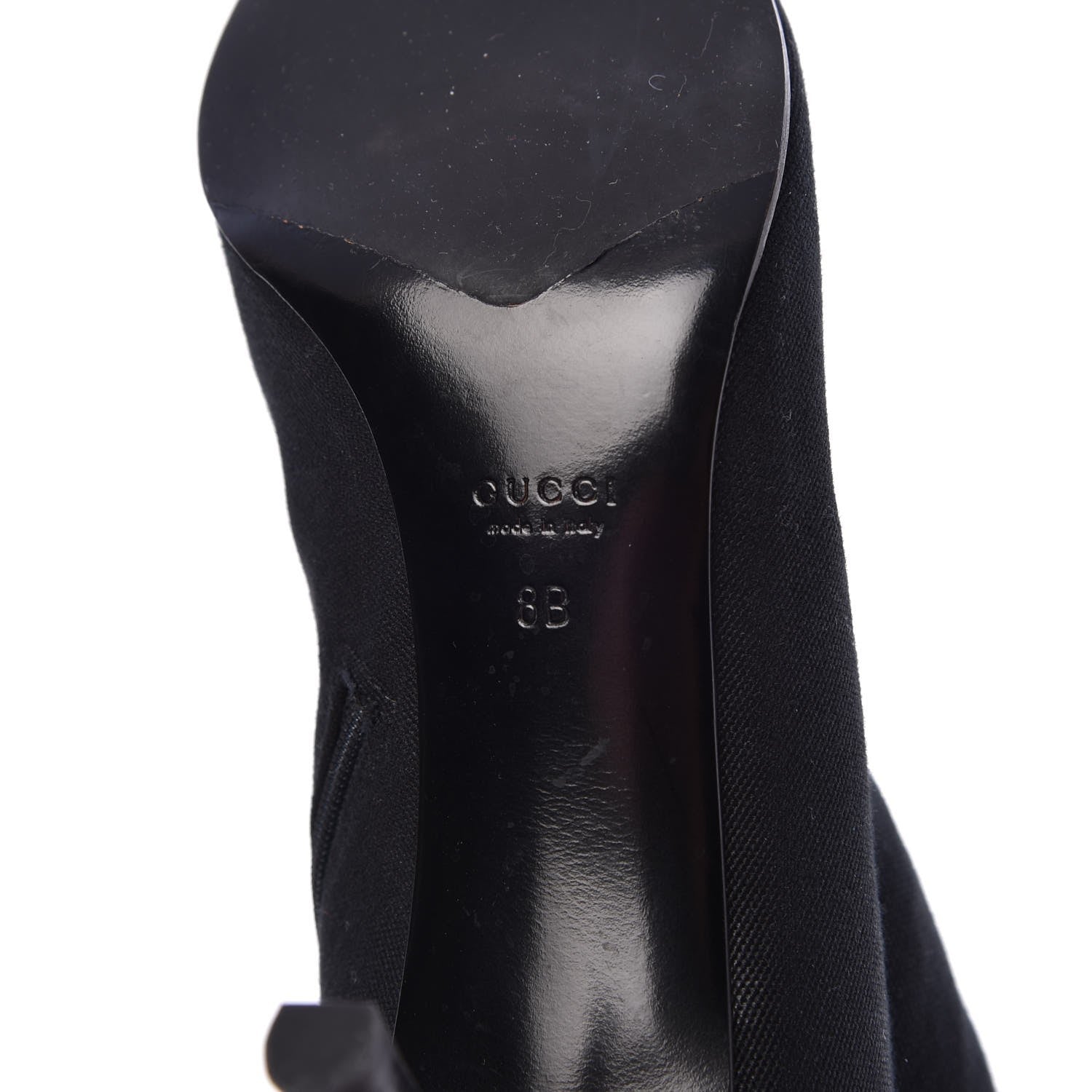 Gucci Canvas D Ring Tall Boots 38 Black 9 of 9