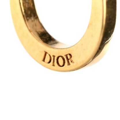 Christian Dior Metal Petit CD Stud Earrings Gold 4 of 5
