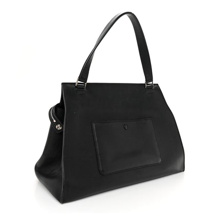 Celine Grained Calfskin Medium Edge Shoulder Bag Black 3 of 12