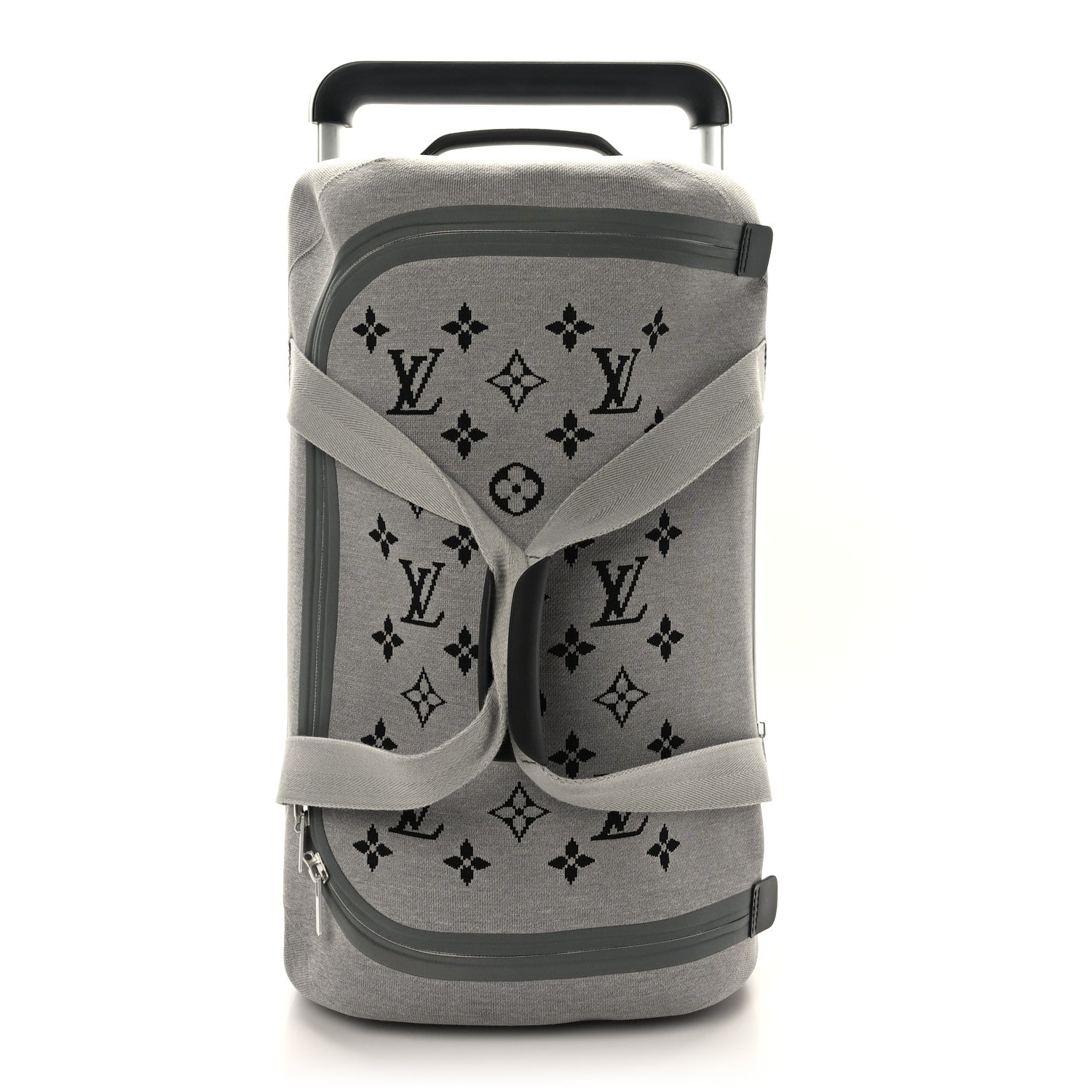 Louis Vuitton Knit Monogram Horizon Soft Duffle 55 Grey 1 of 9