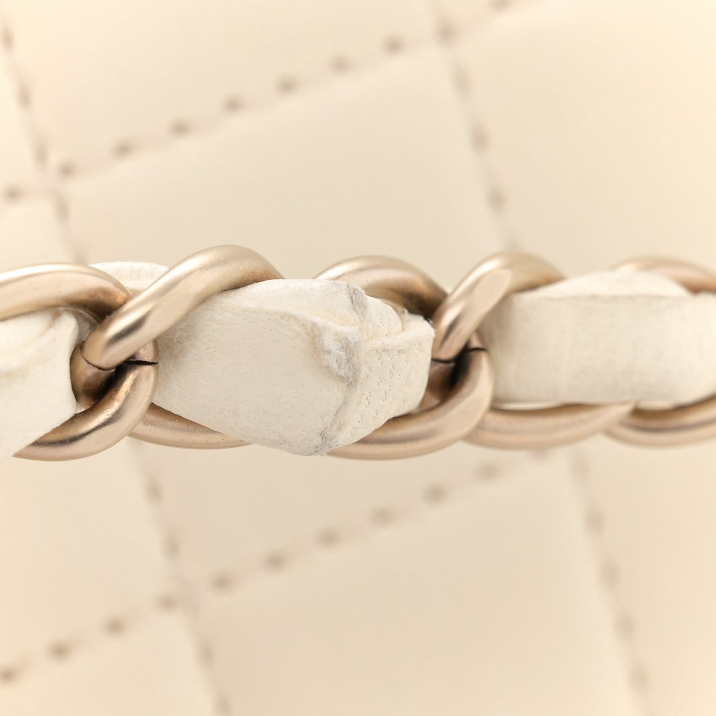 Lambskin Chocolate Bar Leo Lion Flap White