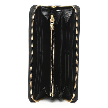 Louis Vuitton Calfskin Colored Monogram Zippy Wallet Blue Black 5 of 7