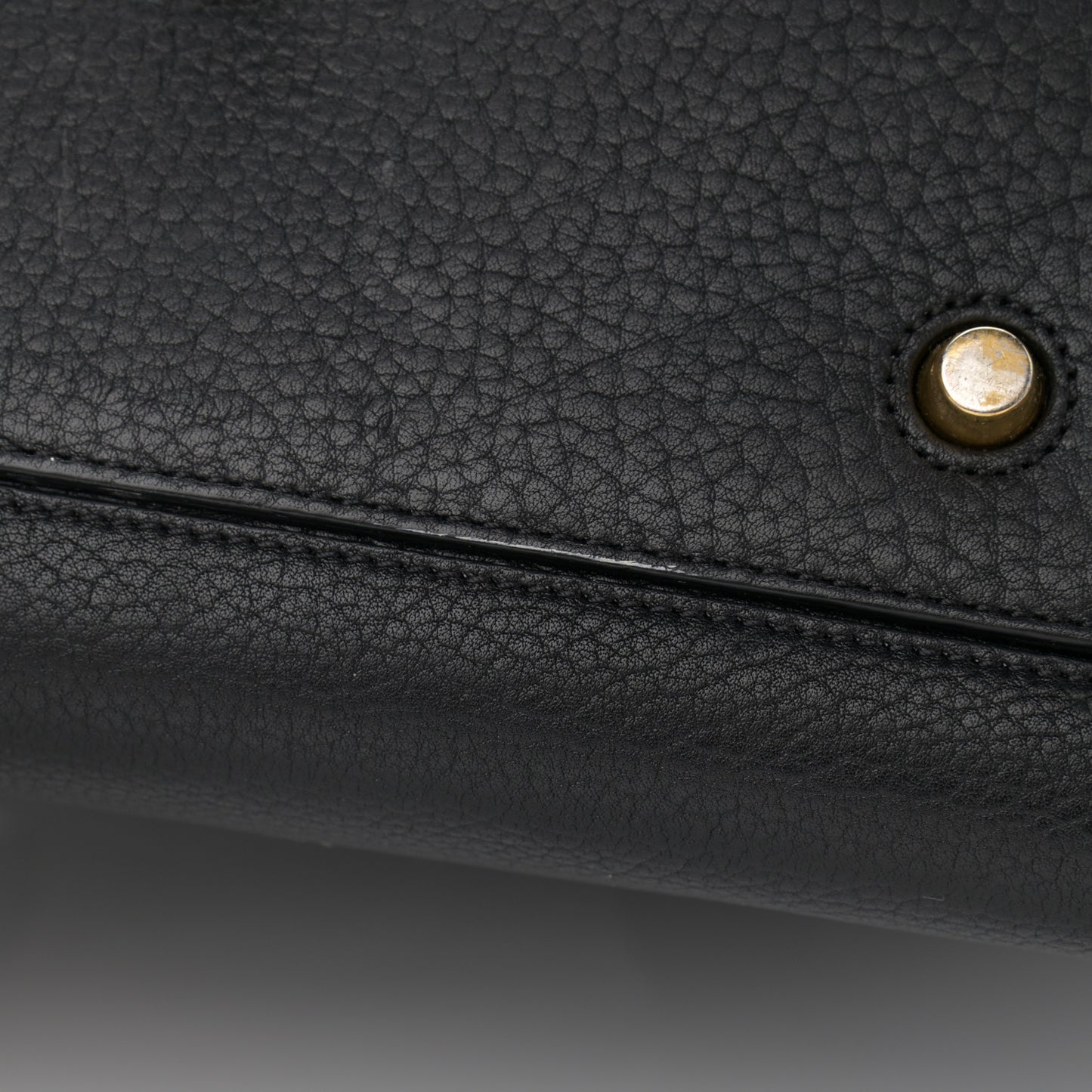 Crisped Calfskin Medium Tie Knot Tote Black