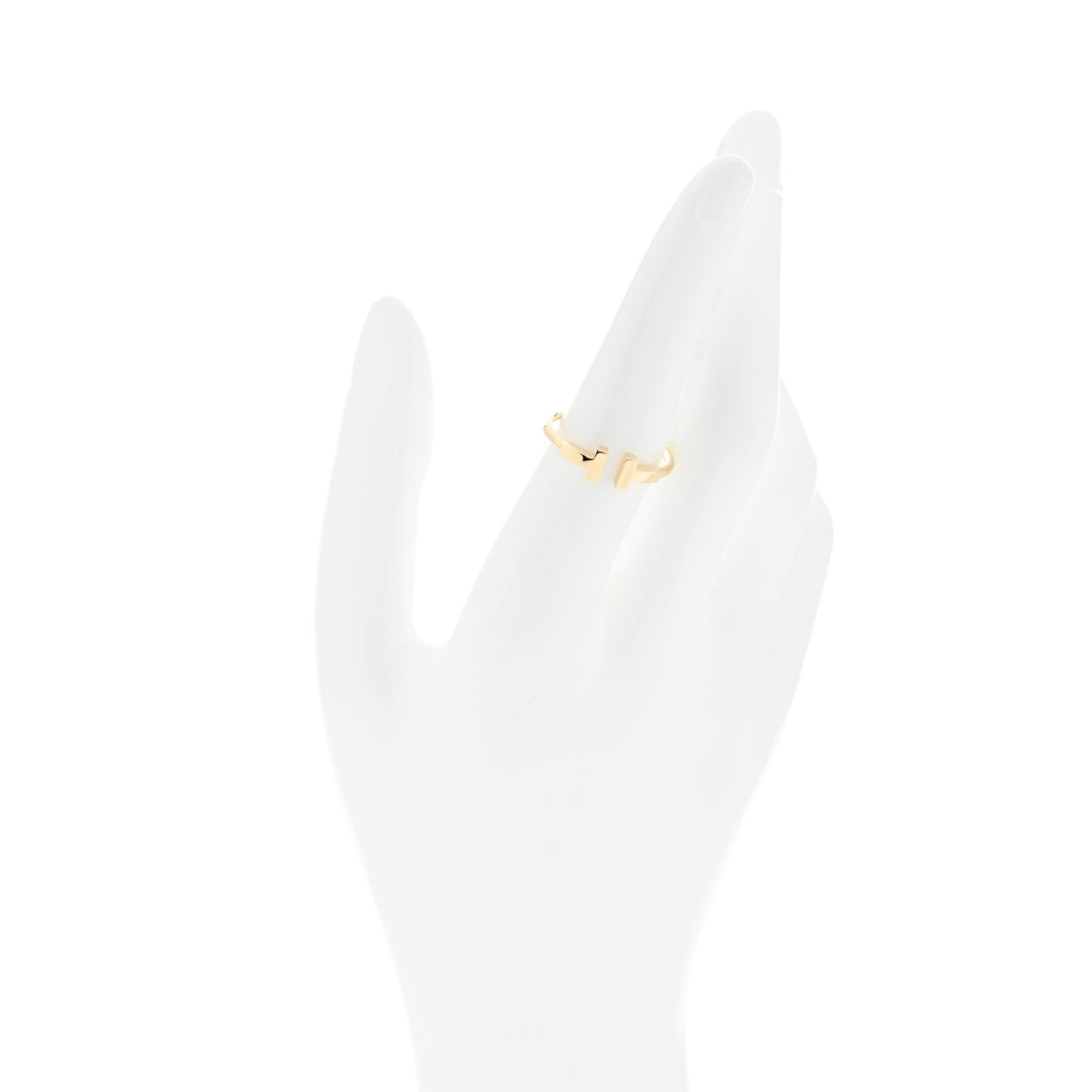 18K Yellow Gold T Wire Ring 54 6.75