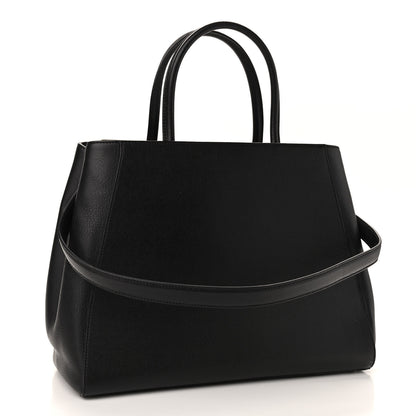 Fendi Vitello Elite Regular 2Jours Tote Black 2 of 8