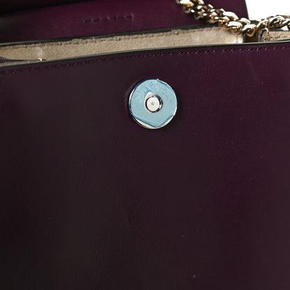 Chloe Suede Calfskin Mini Faye Bracelet Bag Nightfall Purple 10 of 13
