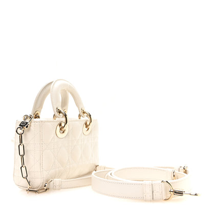 Christian Dior Lambskin Cannage Mini Lady D-Joy Latte 2 of 9