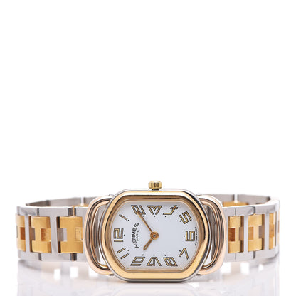 Hermes Stainless Steel 20mm Rallye Quartz Watch Gold 3 of 8