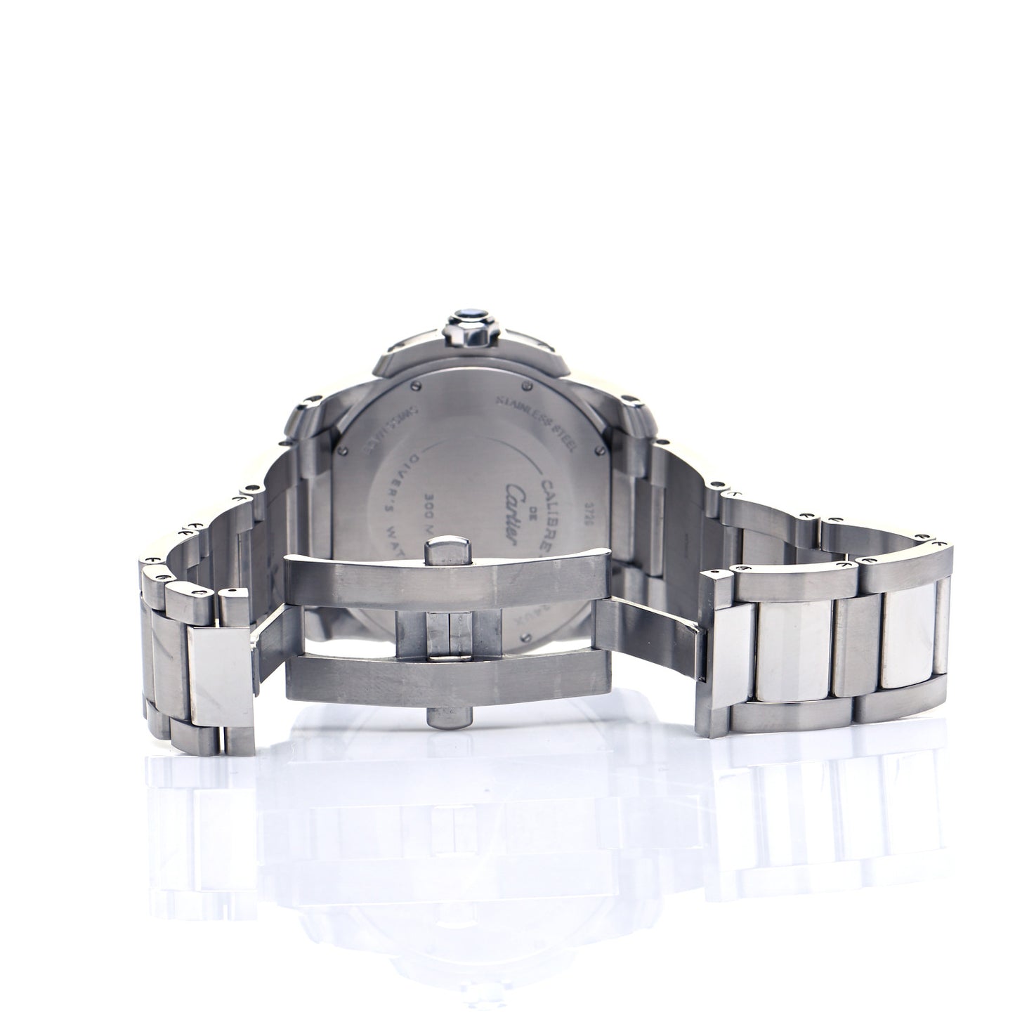 Stainless Steel 42mm Calibre de Cartier Diver Automatic Watch Black