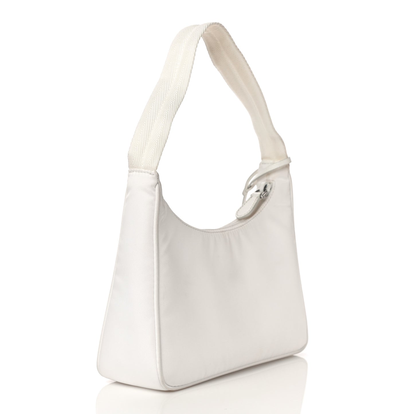 Tessuto Nylon Mini Re-Edition 2000 Bag White