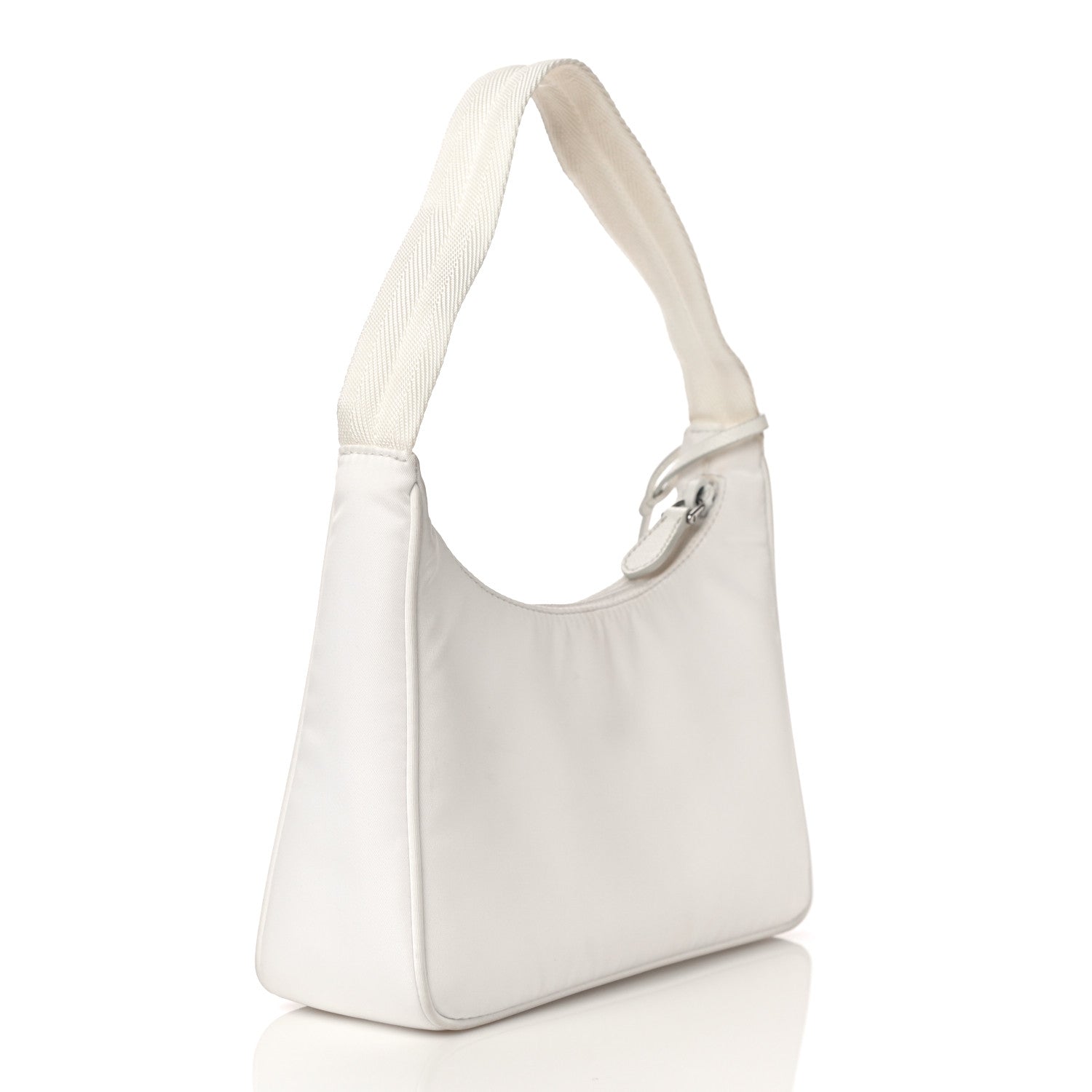 Prada Tessuto Nylon Mini Re-Edition 2000 Bag White 3 of 11